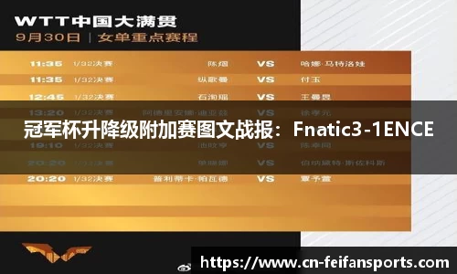 冠军杯升降级附加赛图文战报：Fnatic3-1ENCE